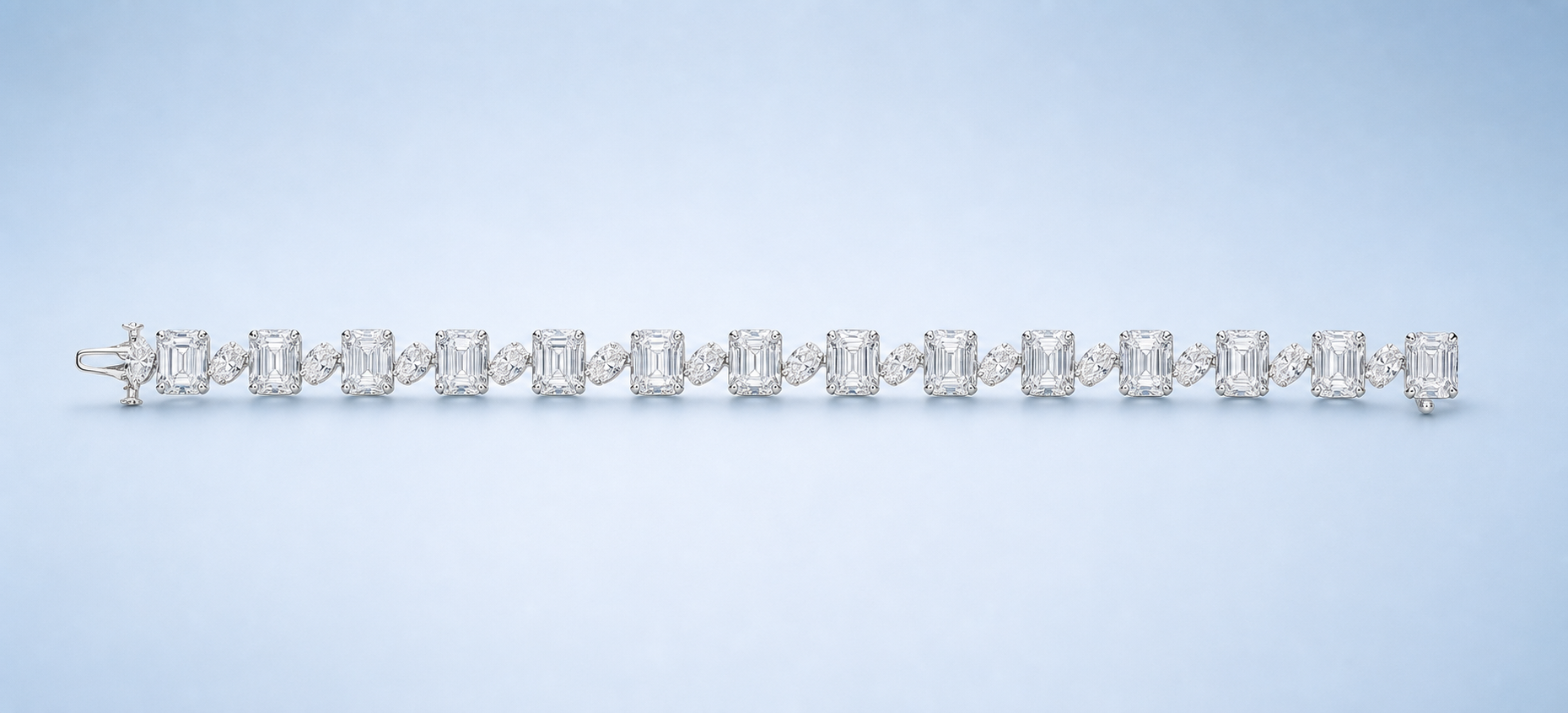 OB EMERALD CUT C/BRIS NAVETES